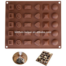 Popular Various shaped Silicone Kitchen Chocolate Mold